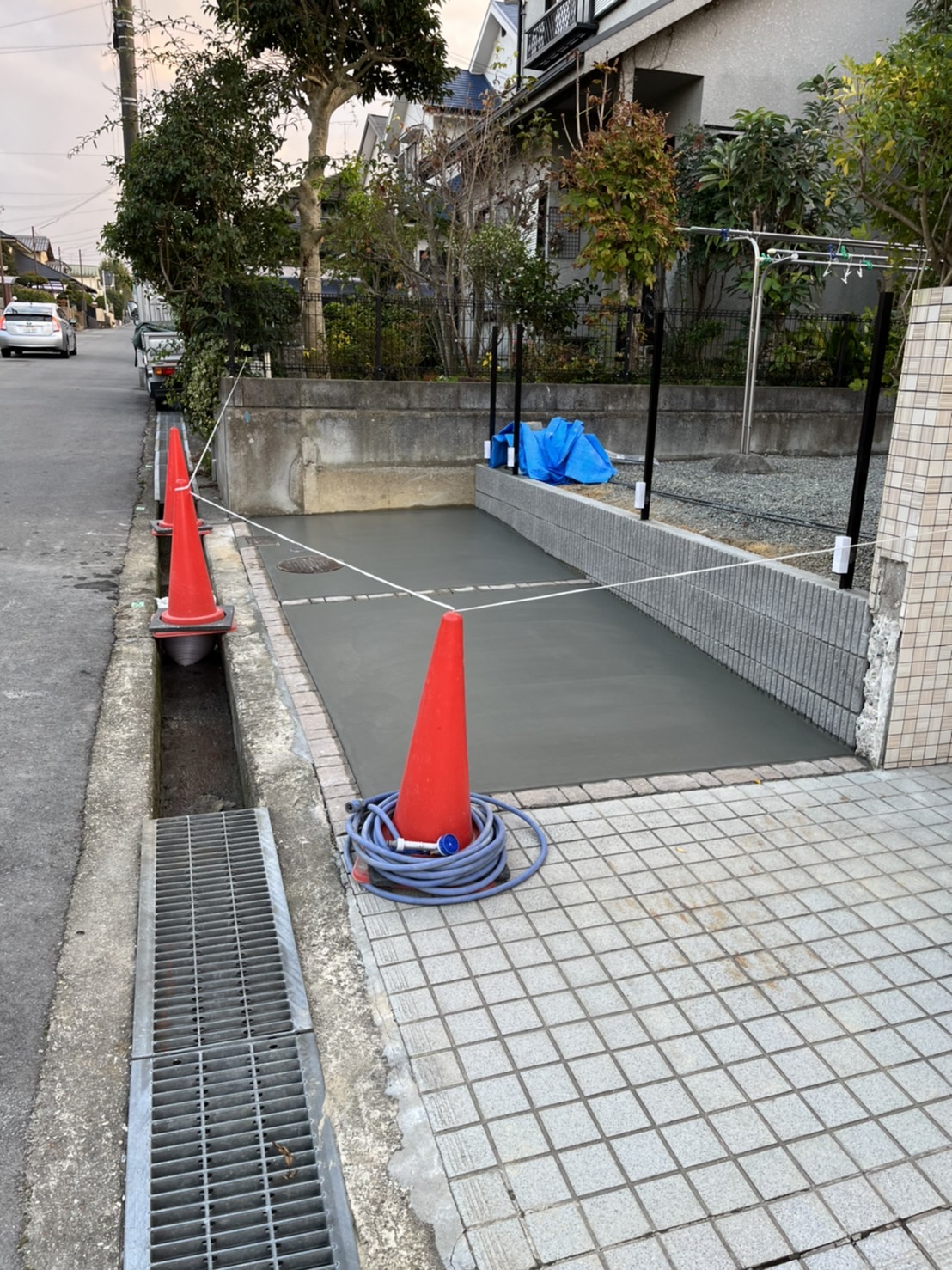 神戸市西区にて土間コンクリート